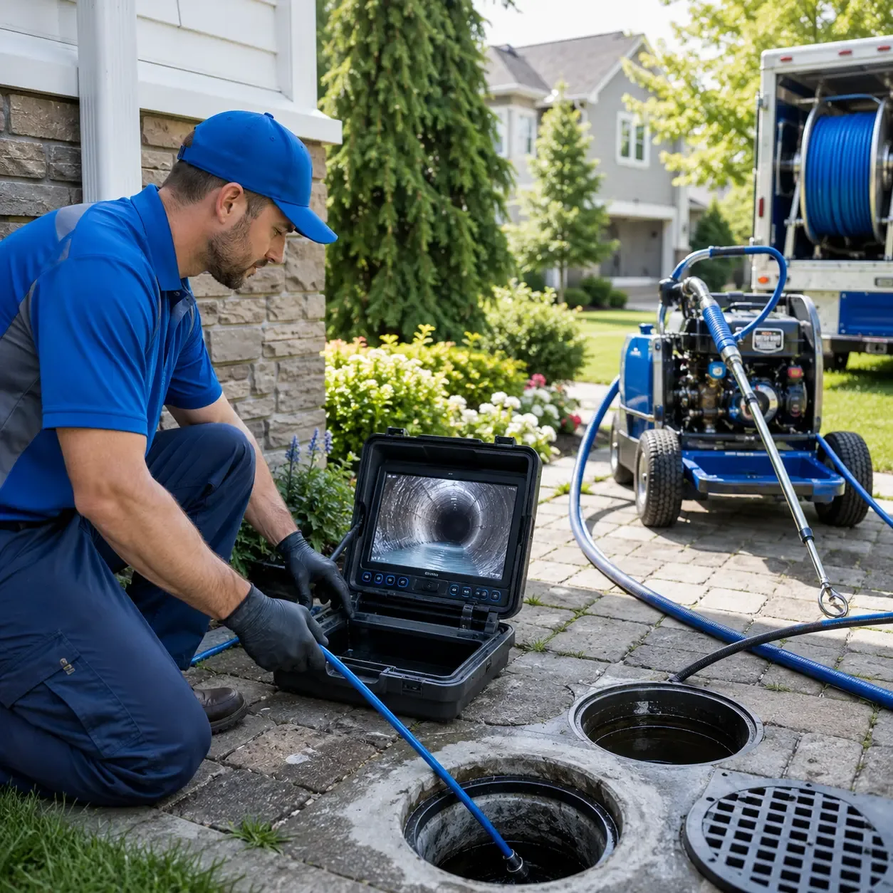 Outdoor drain cleaning professionals serving Three Rivers, MA